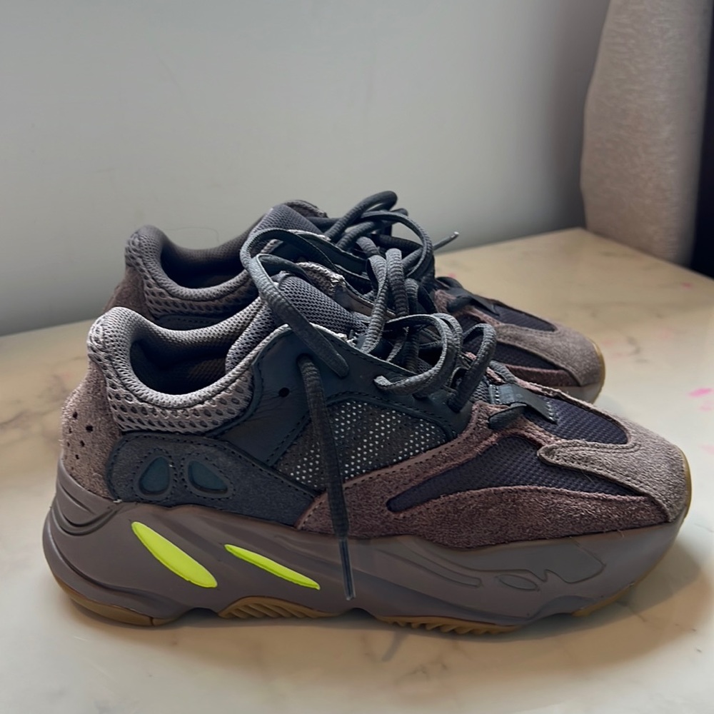Yeezy Boost 700 Wave Runner Style in Brown, Gray & Neon Yellow